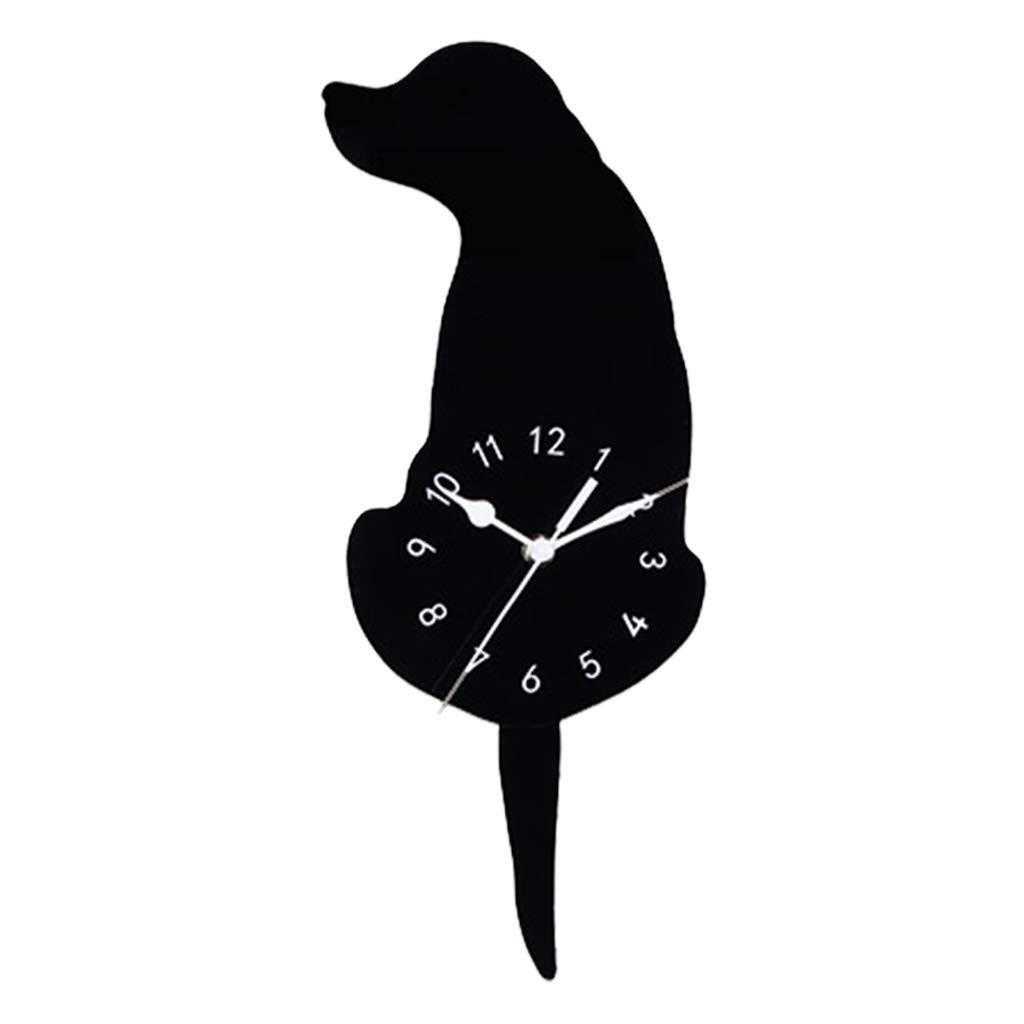 Horloge murale chien acrylique à pendule pour égayer la chambre des enfants