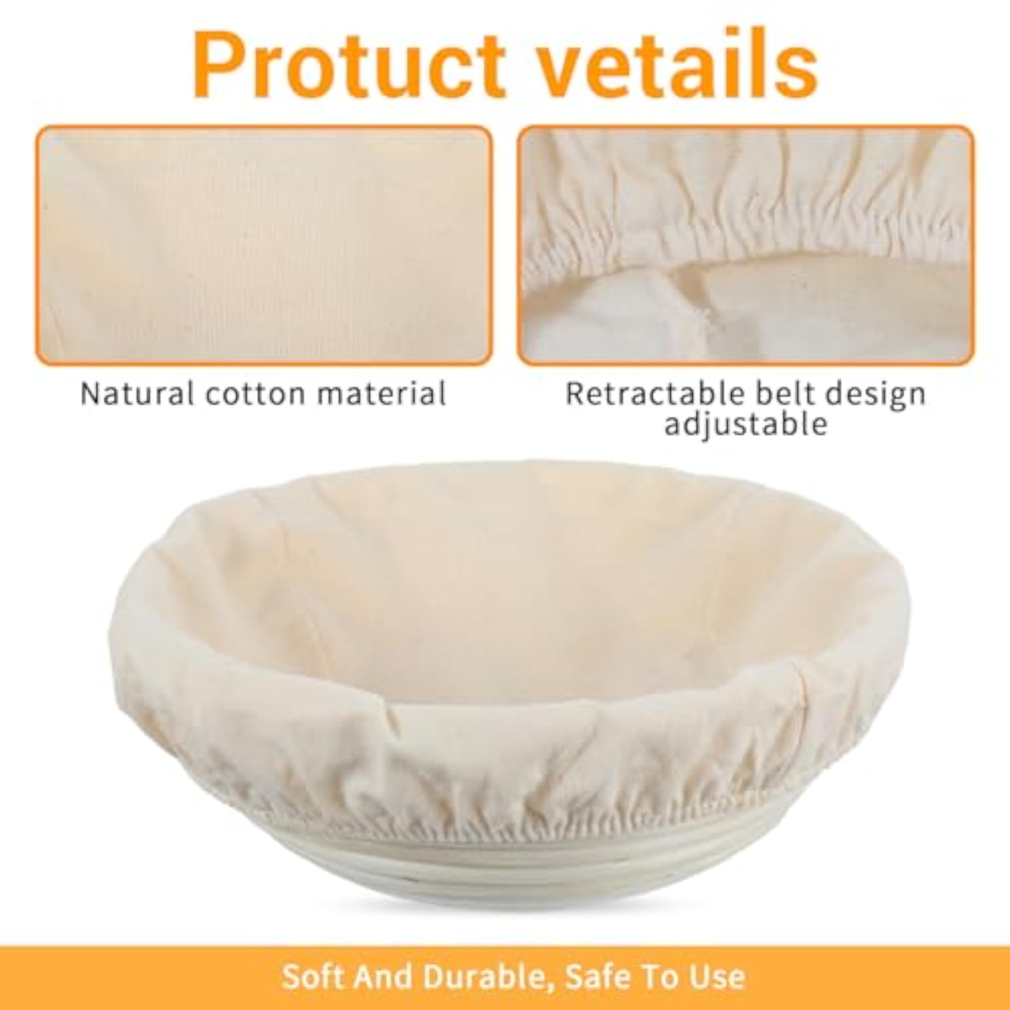3PCS Round Tea Towels for Baking Sourdough
