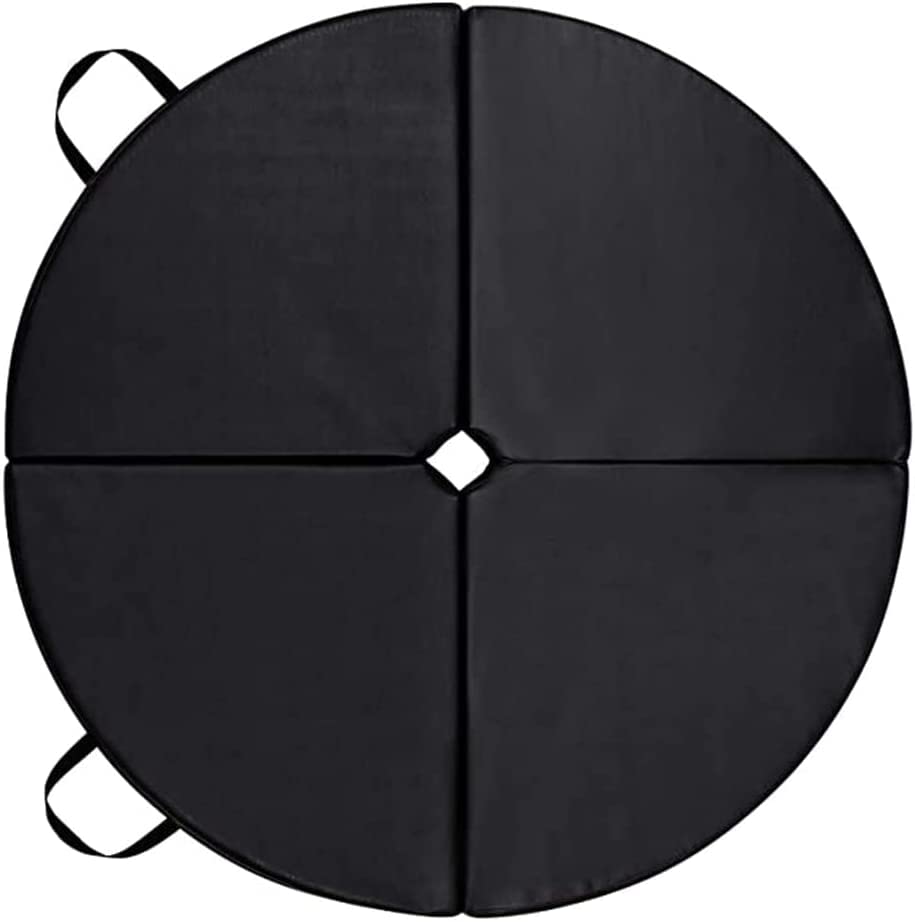 HYLMF Pole Dance Mat/Fitness Exercise Pole Dance Crash Mat/Workout Gym Padding/Home Yoga Pilates Gymnastics Exercise Floor Cushion-Black(Extra Thick 30/50mm)(Size:120x3cm)