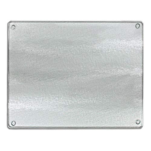 Tabla de cortar rectangular de vidrio templado 15x12 pulg miniatura 1