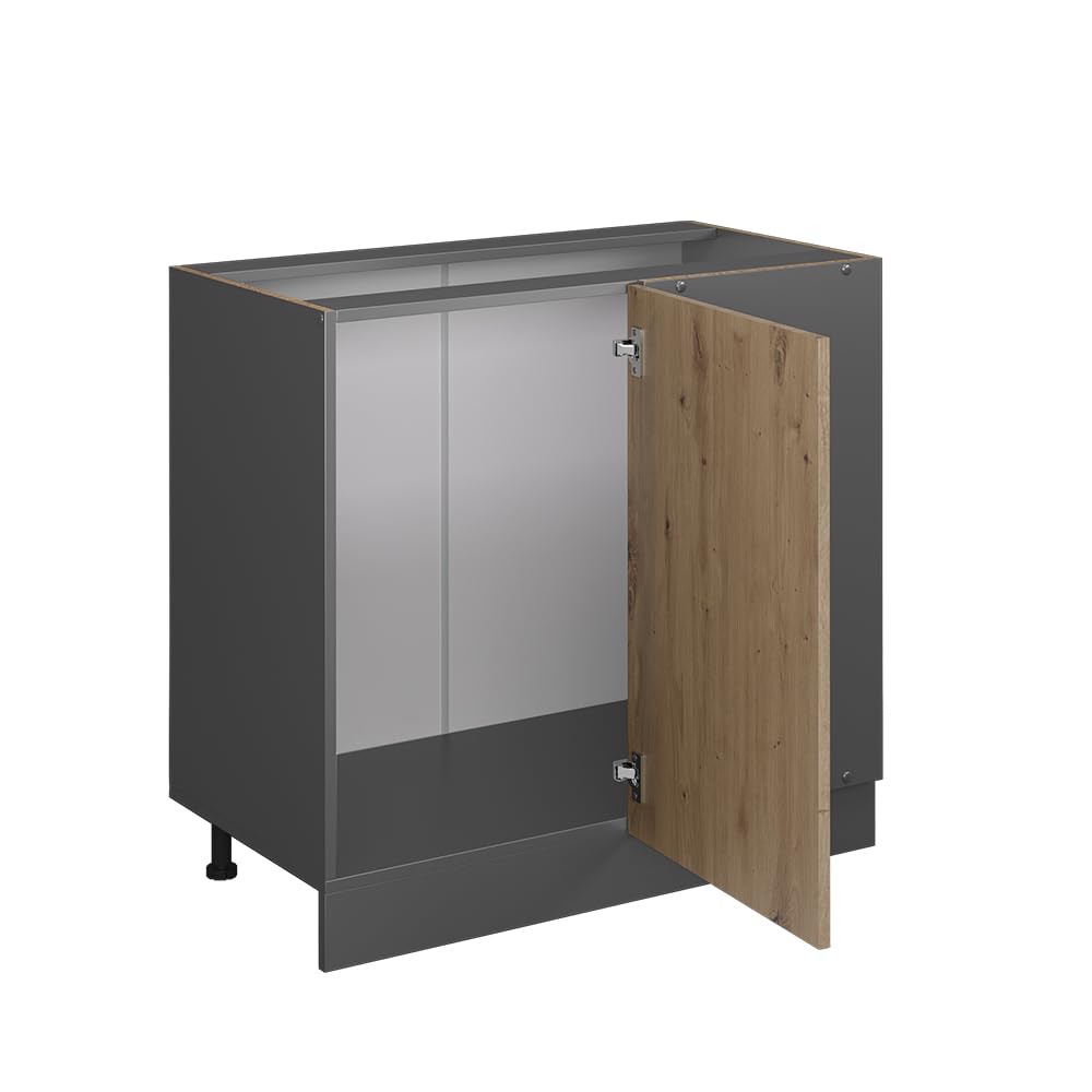 Vicco Armario de Esquina R-Line, Roble Artesanal, 86 cm