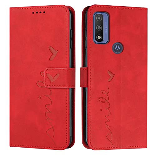 �X�}�z�P�[�X �Ή��@�� for Motorola Moto G Pure/Power 2022 / G Play 2023 �X�g���b�v�y�J�[�h�z���_�[�t�����z �}�O�l�b�g�o�b�N�� �t���b�v�L�b�N�X�^���h�J�o�[�zRed