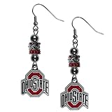 NCAA Siskiyou Sports Womens Ohio State Buckeyes Euro Bead Earrings One Size Team Color