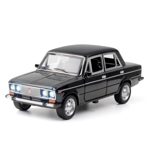Image of Invite Diecast 1:24 Lada 2106 Alloy Car Model High Simulation Metal Toy Classic Car Vehicles Model Sound Light Collection Children Gift [Multicolor]