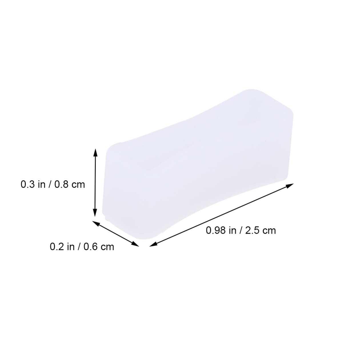 ULTECHNOVO 6 PCS 20mm Rubber Leather Watch Band Strap Loops Silicone Watch Strap Loops Replacement Band Holder Keeper with Tools (Transparent)