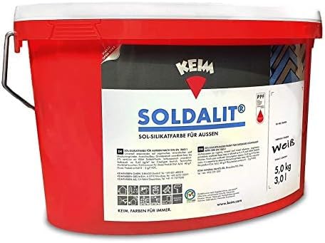Keim Soldalit Fassadenfarbe weiß in 2,5kg