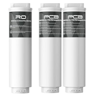 Viomi V6 Pro RO600 Filter + 2 PCB Filters, Replacement for Viomi V6 Pro Reverse Osmosis Water Fiter, 24-Month Lifetime