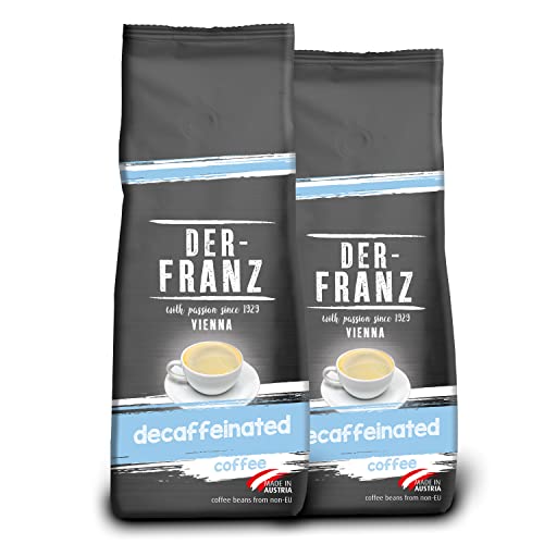 DER-FRANZ - Café descafeinado, molido, 500 g (paquete de 2)