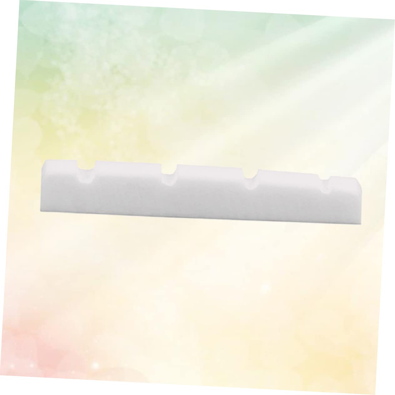 Generic Gl403 Bass Guitar Bone Nuts 4 String Oxen Bone Guitar Nuts Slotted Musical Instrument Accessory