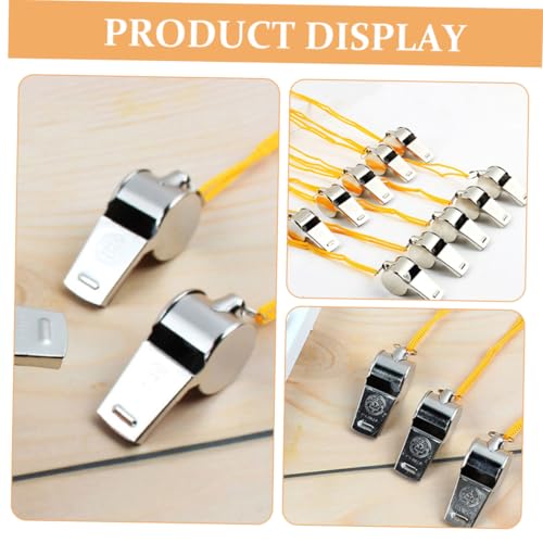 Silbato de emergencia con collar 10 piezas para árbitros miniatura 3