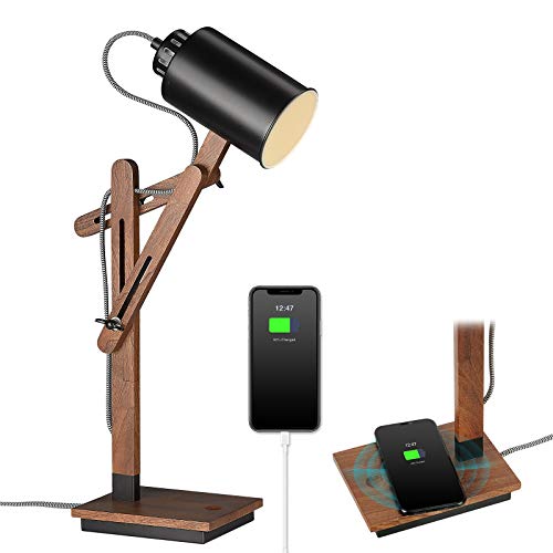 ELYONA Sapele Wood Desk Lamp