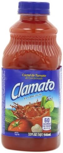 Clamato Juice, 32-Ounce Bottles (Pack of 6) by Clamato