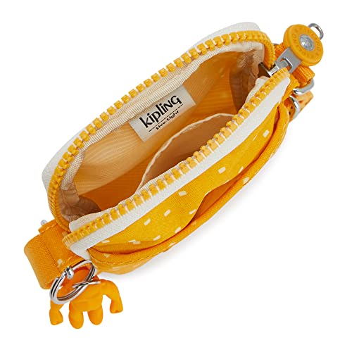 Image of Kipling Tally Printed Crossbody Phone Bag Soft Dot Yellow