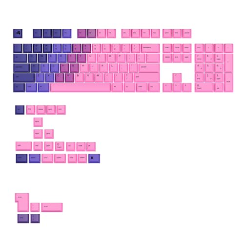 Image of GLORIOUS Gaming - GPBT Gradient Keycaps for Custom Mechanical Keyboards, No Fade Dye-Sublimated, Fits 100%, 75% 65% 60%, PBT Polymer, Fits ANSI & ISO, Supports Windows & macOS - Nebula