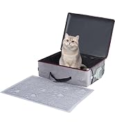 Avont Portable Travel Litter Box for Cats, Waterproof Leak-Proof Foldable Collapsible Kitty Box w...