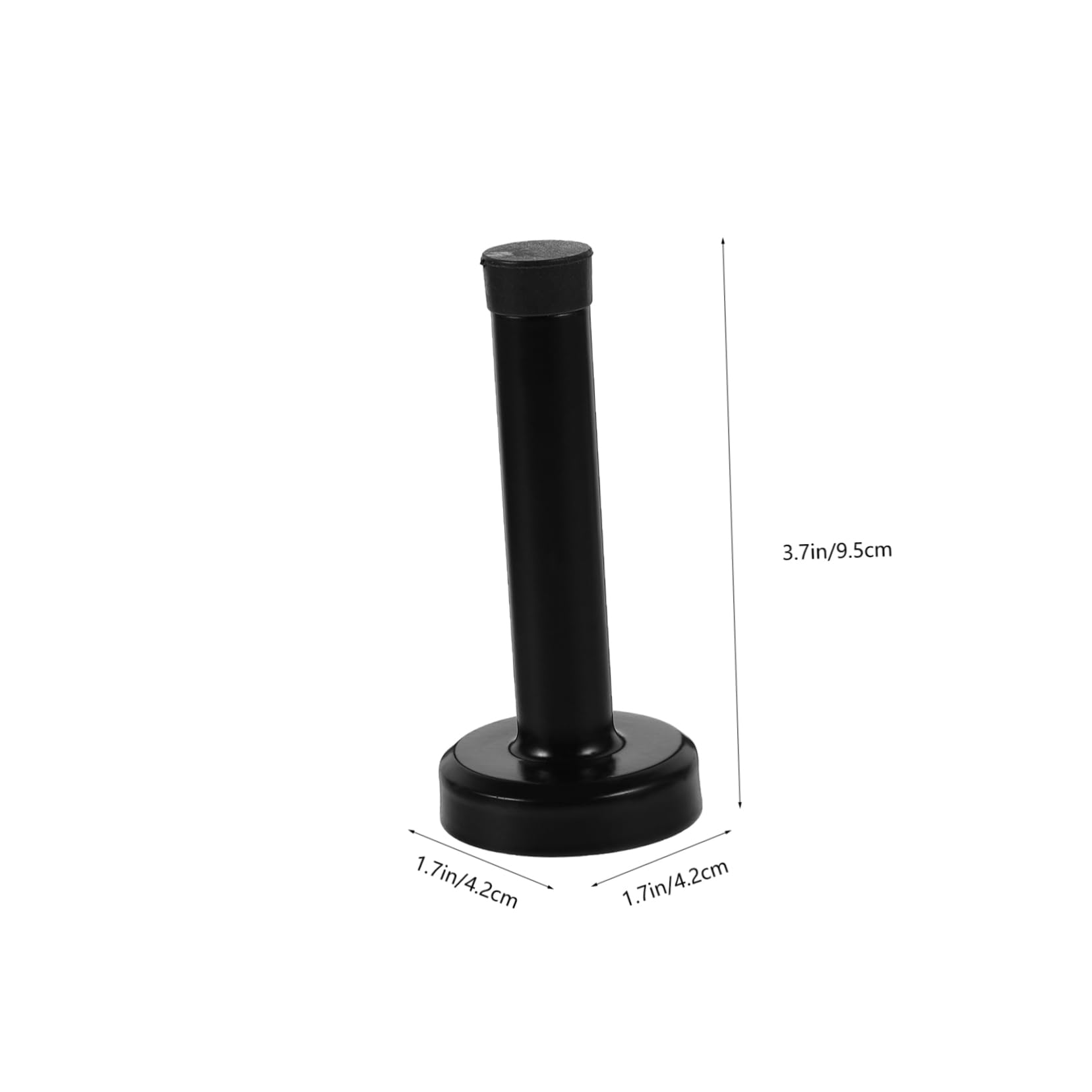 Tofficu 5 Pièces Butée de Porte Anti-Collision protecteurs protège-Doigts en Coin sécurité cale de Porte Door Stopper Pare-Chocs de Porte arrêts de Porte pour Mur Acier Inoxydable Black