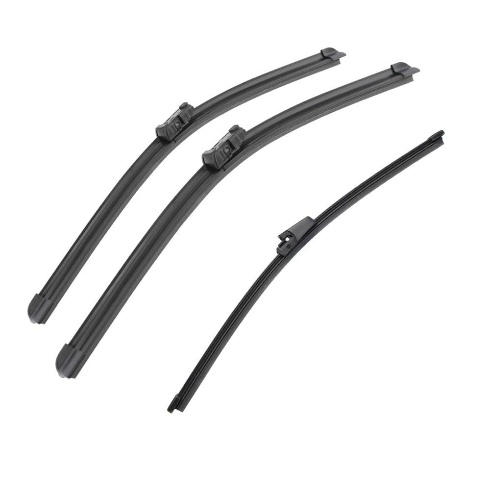 3 Uds Para Tiguan MK1 2007-2017 Escobillas Limpiaparabrisas Delanteras Traseras Accesorios Ventana Parabrisas 24 "+ 21" + 13" Limpieza Parabrisas