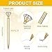 36 Pcs Gold Diamond Pens with Crystal, Stainless Steel Gold Bridal Shower Pens Bling Ballpoint Pen with Black Ink for Wedding Party Bridal Shower Gifts Office School