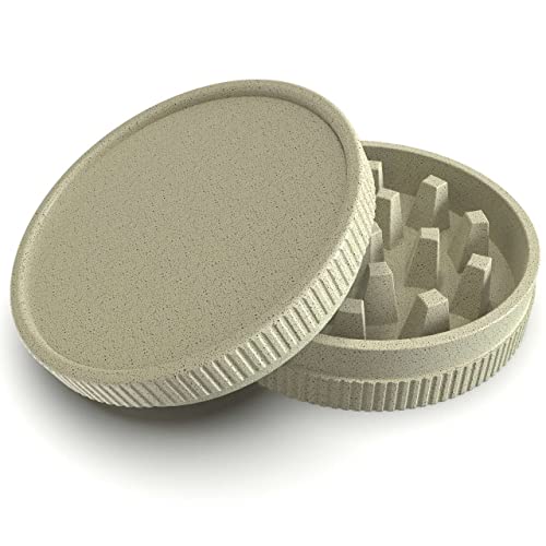 Eco Grinder Crusher - Molinillo de hierbas (55 x 25 mm, fibras vegetales), color blanco Cover