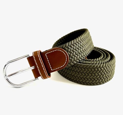 BAKANO Braided Stretch Belt for Men 1 3/8" Woven Design for Golf, Jeans and Business Attire – Ideal Gift4