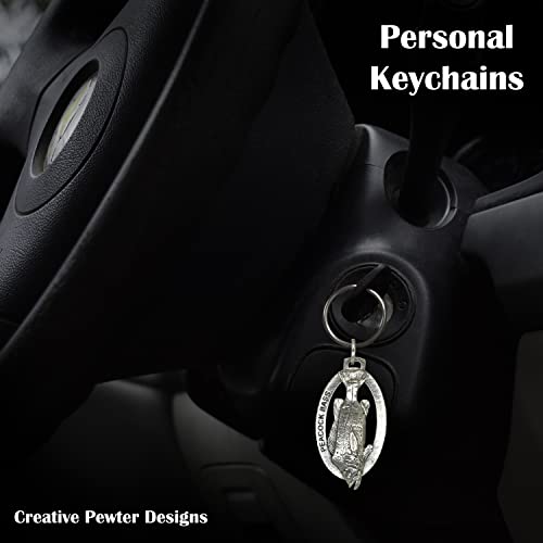 Image of Peacock Bass Keychain, Pewter, F094KC, 2 inch, 100% Handmade in the USA, Fish Keychain, Freshwater, Butterfly Peacock Bass, Key Chain, Key Ring, Key Fob, Fishing Gift, 200 Fish Designs Available., Peacock