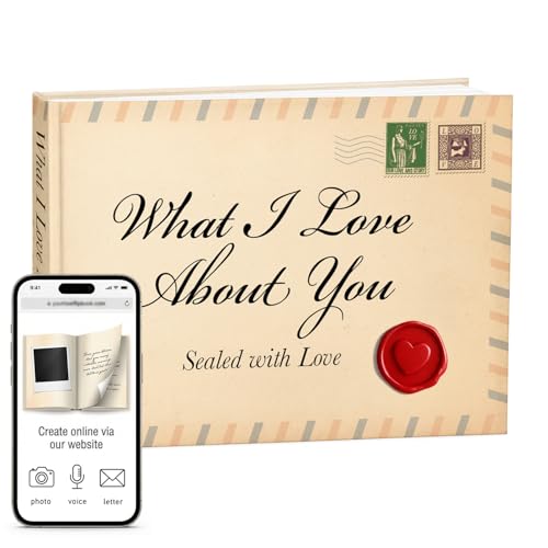 STOFINITY What I Love About You Book - Fill in The Blank Love Book for Couples, Personalized...