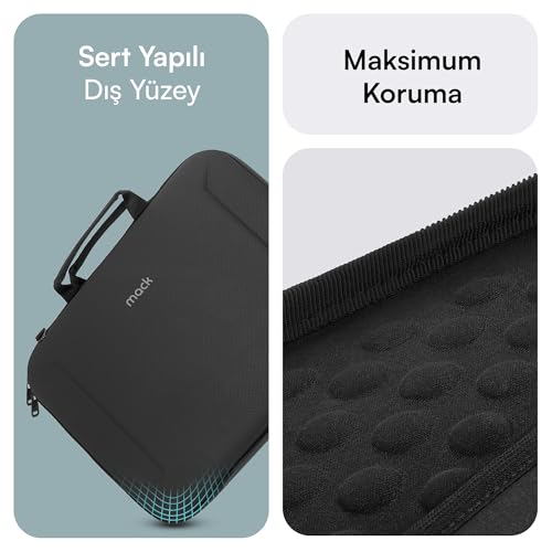 Mack Zone X MCE-1403 Sert Yapılı Çanta, 14” MacBook Pro, 13”MacBook Pro, 13” Macbook Air, 13”&14.1” Notebook modelleri için Koruyucu kılıf, Aksesuar Düzenleyicili iPad Taşıma Kılıfı
