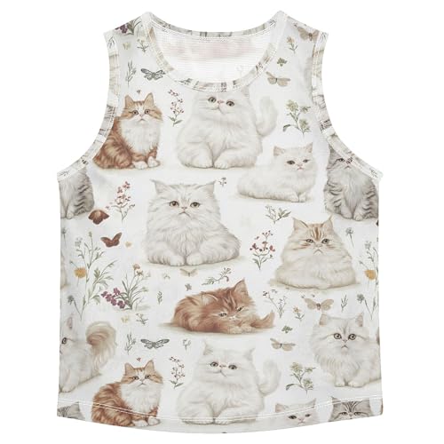 Children Athletic Tank Tops Dry Fit Youth Sleeveless Undershirt Athletic Workout Clothes 3-15T