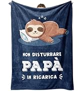 Fascia 'Super Papà' Per Festa Del Papà - Regalo Divertente Ed Elegante Con Scritta Dorata - Foto 5