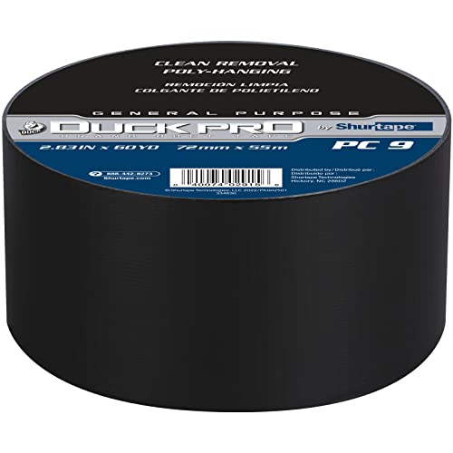 Ruban adhésif Duck Pro noir Shurtape 72mm contre les déchirures et fuites