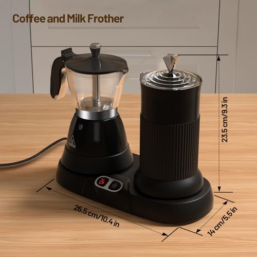 Vaolvpant Electric Espresso Machine with Milk Frother 2 in 1 Efficient by Vaolvpant - Used condition - Image 2