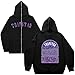 Produktbild Unisex Sweatshirt Aus Baumwolle | Herbst Winter Zip Up Hooded Pullover | Trapstar Hoodie Herren Damen | Übergroße Hoodies mit Taschen und Reißverschluss, Goth Streetwear, Jacken, Mantel