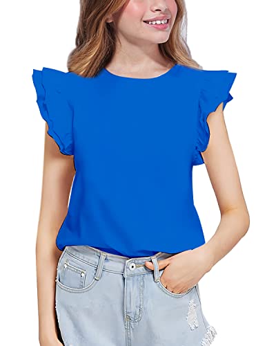 Amazon.com: Kilymosy Toddler Girls Royal Blue Short Sleeve