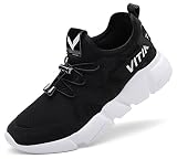 ELAPHURUS Kinder Sportschuhe Jungen Sneaker Mädchen Hallenschuhe Outdoor Laufschuhe Turnschuhe für Unisex-Kinder, 2 Schwarz, 33 EU