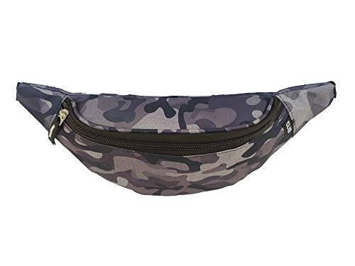 Pochete de Cintura Corrida Academia Porta Celular Camuflada Cor:Cinza