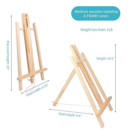 16 Inch Tabletop Display Artist Easel Stand, Art Craft Painting Easel, Wooden Easel Apply To Kids Artist Adults Students Classroom Etc. #TOP1