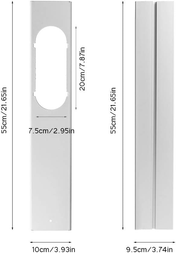 Kit di Finestra CA Portatile, Kit di Sfiato della Finestra del Condizionatore D'aria Portatile, Guarnizione della Finestra del Condizionatore D'aria per Tubo di Scarico del