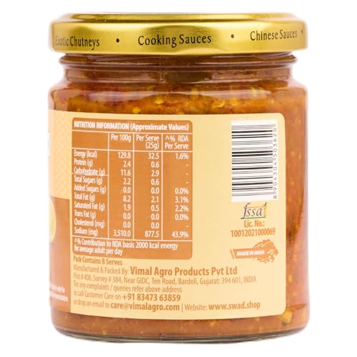 Image of SWAD Mixed Pickle in Olive Oil 200g | Spicy Mixed Achar with Made with Premium Olive Oil | Made with Fresh Mango, Carrot, Lime, Green Chilli, & Traditional Spices