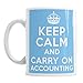 Produktbild AIQIIA Keep Calm and Carry On Accouting Job Fathers Day Work Novelty Tea Mug Gift