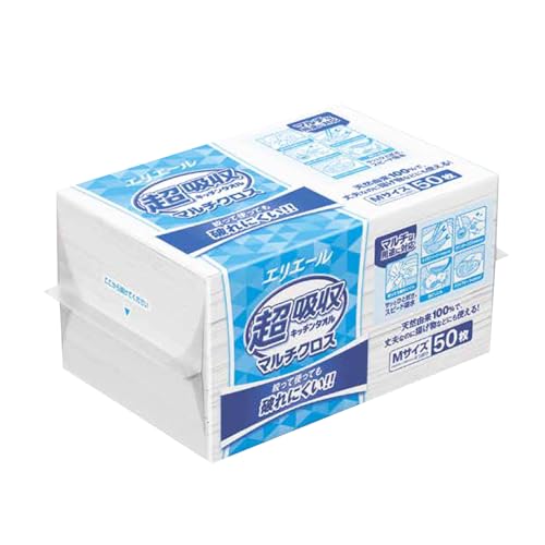 【ケース販売】エリエール 超吸収キッチンタオル マルチクロス Mサイズ50枚×18パック (B0DM4TJHCL) Amazon価格推移・価格追跡