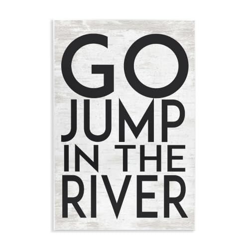 'Jump in the River Motivational Lake House'| Wall Plaque Art