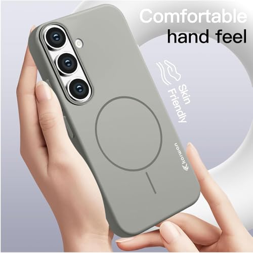 Image of KARWAN? Magnetic Wireless Ultra Slim-Fit Back Case Cover for Samsung Galaxy S25 FE |Hard PC Case Cover| Ultra-Thin & Light Weight with [Ultra Premium Feel] (6.7 inch) (Grey)
