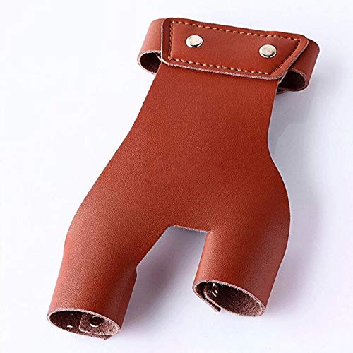 image for Xilang Archery Hand Guard Protector Leather Shooting Glove Black for L