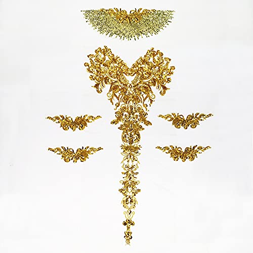 Amazon.com: LOVDUSA New Listing for Top Amazon US Site - Net Yarn Gold  Thread Feathers Phoenix Corsage Pattern Embroidery Cloth Stickers Cheongsam  Dress Stage Dress Accessories(black), 6pcs : Arts, Crafts & Sewing