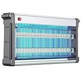 ideoon Profi-LED UV-Insektenvernichter (bis 80m²), Alu-Rahmen - Zuverlässiger Fliegenvernichter für Gastronomie, Terrasse & Haushalt, ungiftig, energiesparend