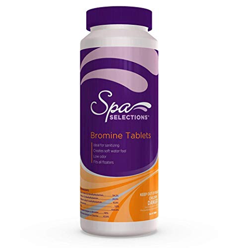 Spa Selections 86202 Bromine Tablets Sanitizer for Spas and Hot Tubs, 1.8 lbs