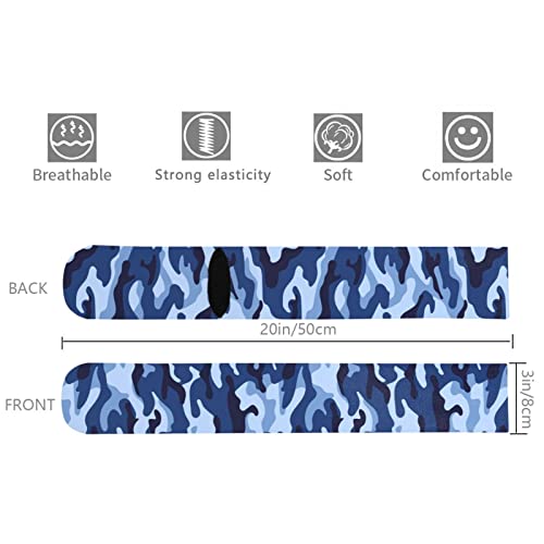Braytow Blue Grey Camouflage Unisex Compression Socks For Women And Men Polyester Knee High Sock For Running Travel Athletic Cycling #TOP3