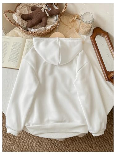 Floerns Girl's Strawberry Print Long Sleeve Pullover Kids Hoodie Sweatshirts Fall Clothes2