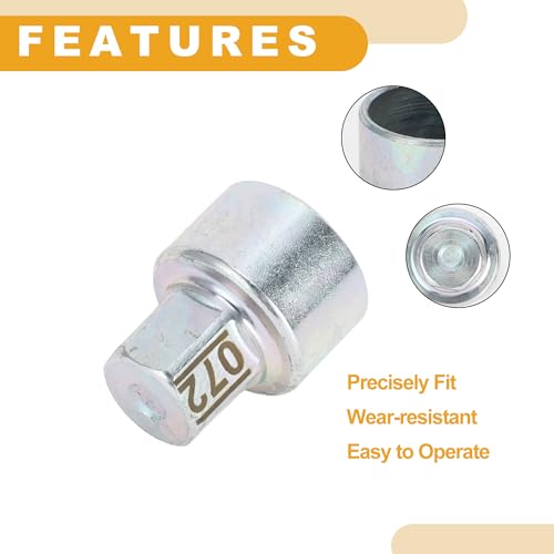 Image of Wheel Lock Lugnut - Car 072 Anti-theft Screw Nut Removal Key Socket - for BMW MINI COOPER Zinc Plated Alloy Steel Silver Tone - 1 Pc