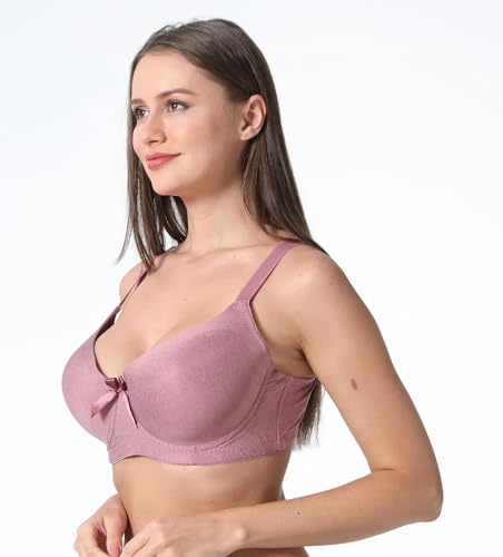 Viola's Secret Women's Bras T-Shirt Bra 6 Pack A-Cup, D-DD Cup (38D) - Thumbnail 5